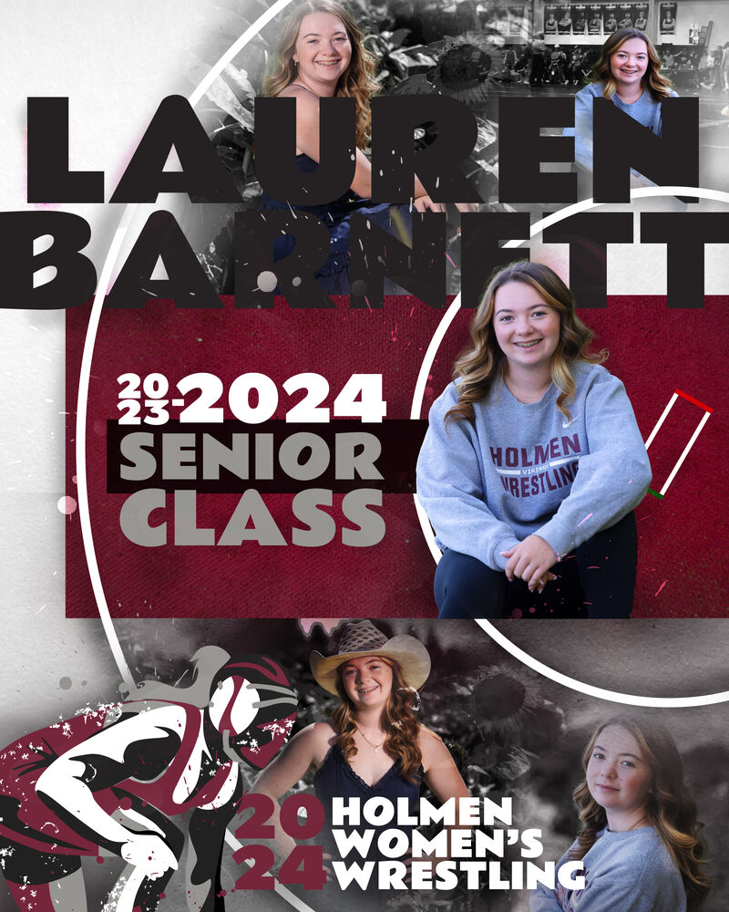 Lauren Barnett senior award poster