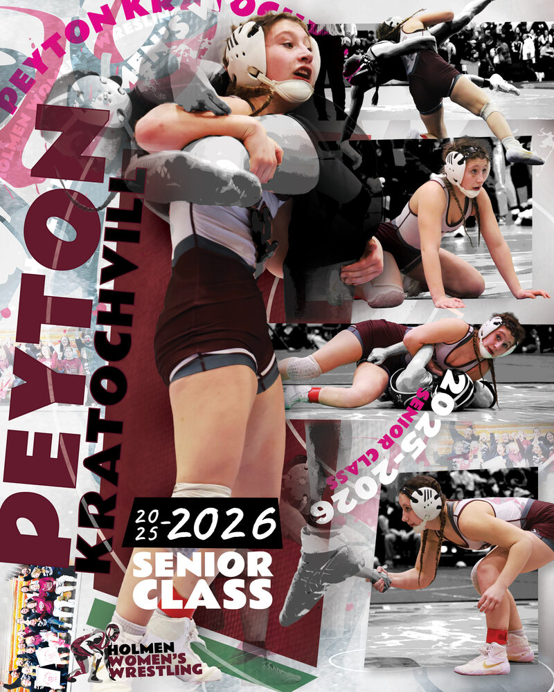 Peyton Kratochvill senior award poster